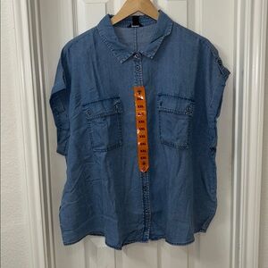 Buffalo David Bitton Light Blue Denim Shirt